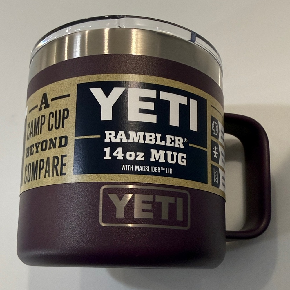 YETI Rambler 14 oz Mug in Dark Purple